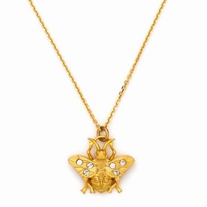 French Kande petite bee necklace